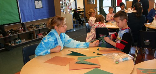 Child being supported